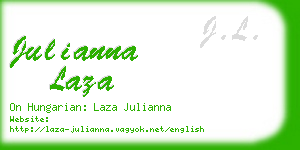 julianna laza business card